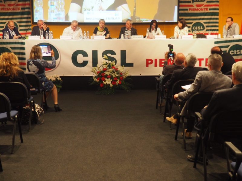 Furlan al XII congresso Cisl Piemonte primo piano