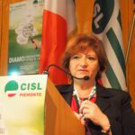 L'intervento di Teresa Olivieri (Cisl Scuola Torino) mentre parla