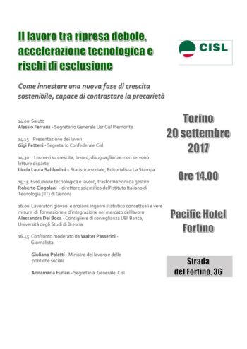 Programma 20 Settembre 2017 a Torino