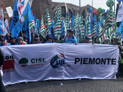 Manifestazione nazionale Cgil Cisl Uil #FuturoalLavoro del 9 febbraio a Roma: la Cisl Piemonte c’è!