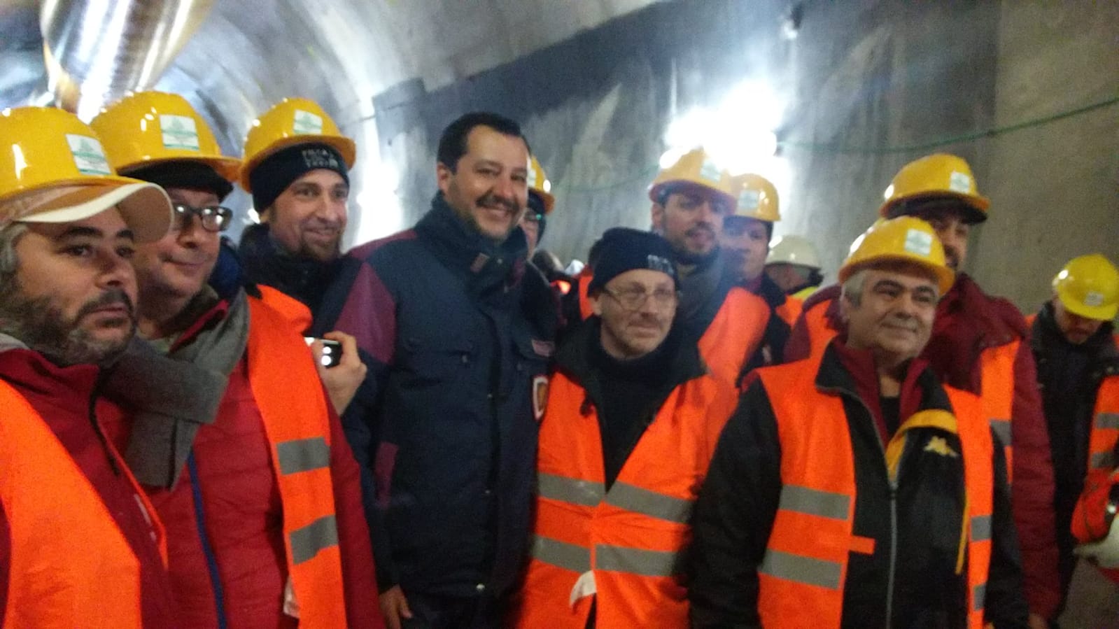 Salvini con operai a Chiomonte