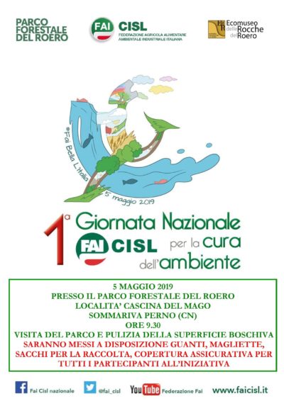 Locandina 1° giornata nazionale FAI per la cura dell'ambiente