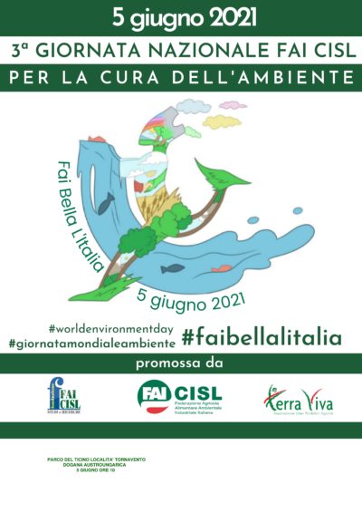 “Fai Bella L’Italia”, il 5 giugno la terza giornata della Fai Cisl per la cura dell’ambiente nel Parco del Ticino