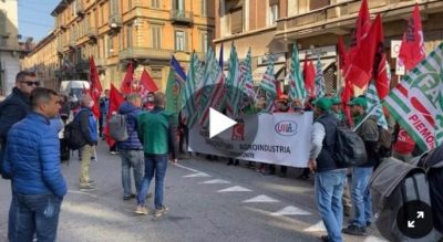 Manifestazione regionale lavoratori forestali di Fai Cisl, Flai Cgil, Uila Uil il 18 ottobre a Torino