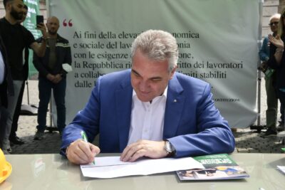 Partecipazione: il leader Luigi Sbarra dà il via a Roma alla raccolta firme sulla proposta di legge di iniziativa popolare della Cisl