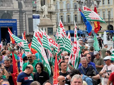Lo sciopero di 4 ore dei metalmeccanici in Piemonte