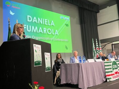 La segretaria confederale Cisl Daniela Fumarola all’Assemblea organizzativa Cisl Piemonte
