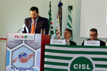 Il XVI Congresso Filca Cisl Cuneo rielegge Battaglia segretario generale