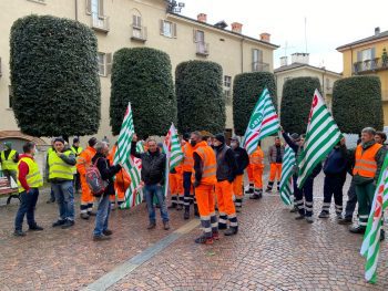 Questa mattina anche i lavoratori dei Servizi Ambientali della provincia di Cuneo in sciopero