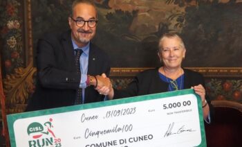 Cuneo: consegnato nelle mani della Sindaca il ricavato di CISL Run   
